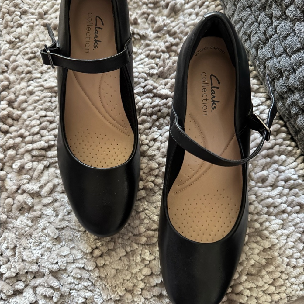 Clarks Collection Black Comfort Shoes